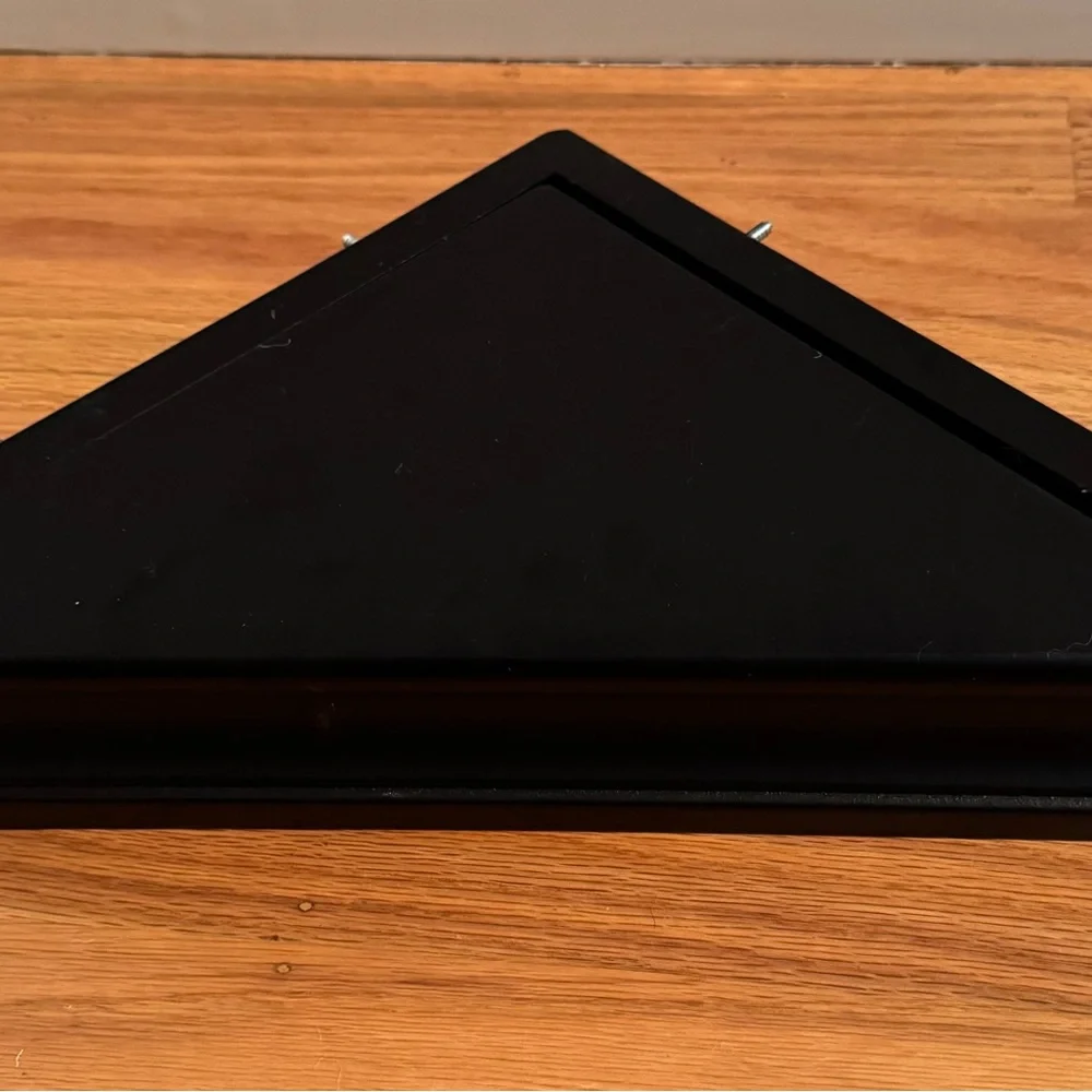 GUC Floating Corner Shelves | Black Laminate | Set of 2